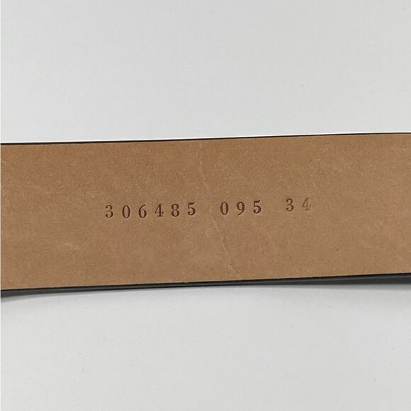 Akris Logo Press Stud Thin Leather Belt size 34(FR)